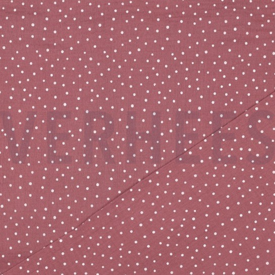 DOUBLE GAUZE KLEINE STIPPEN ROZENHOUT #7