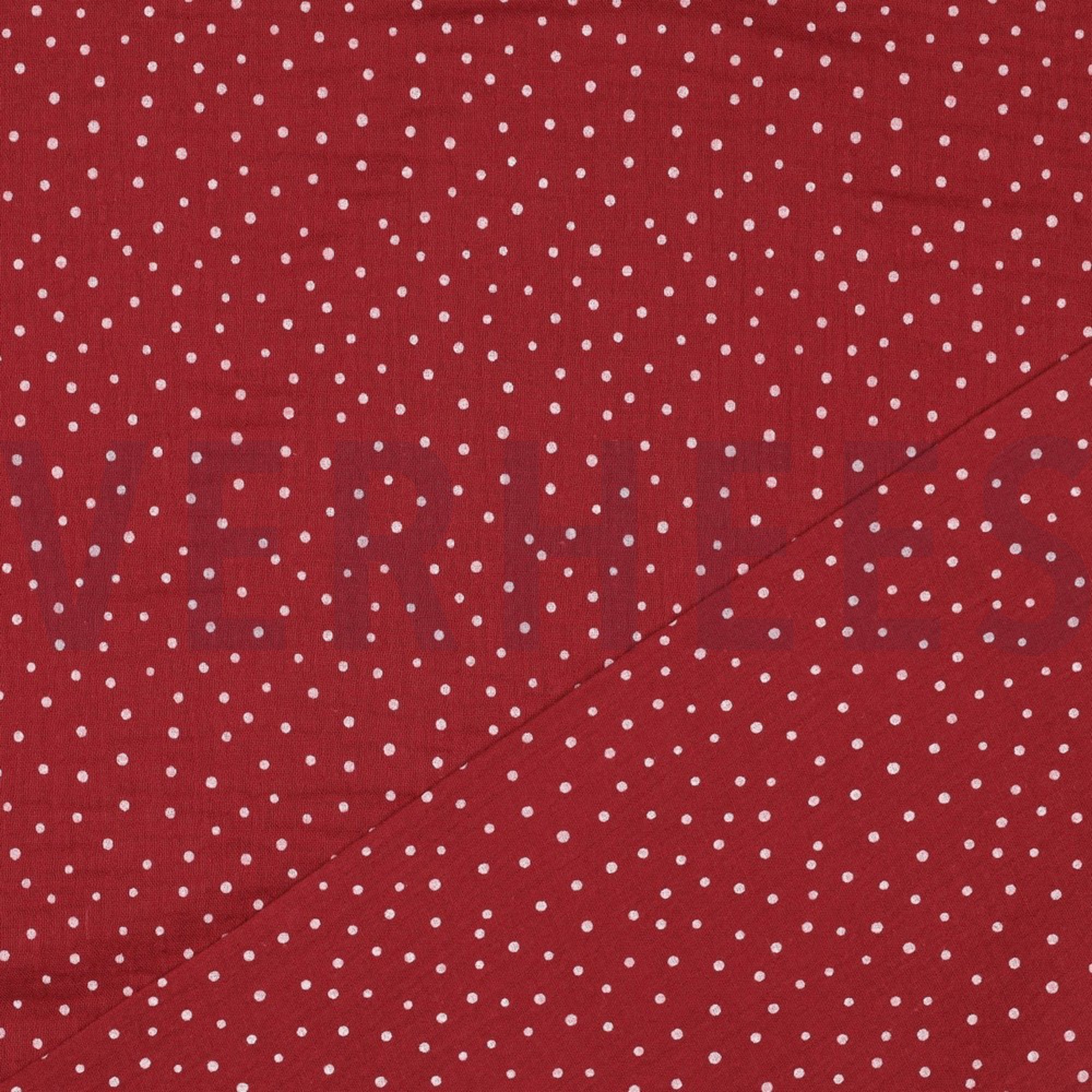 DOUBLE GAUZE LITTLE DOTS BERRY (high resolution) #4