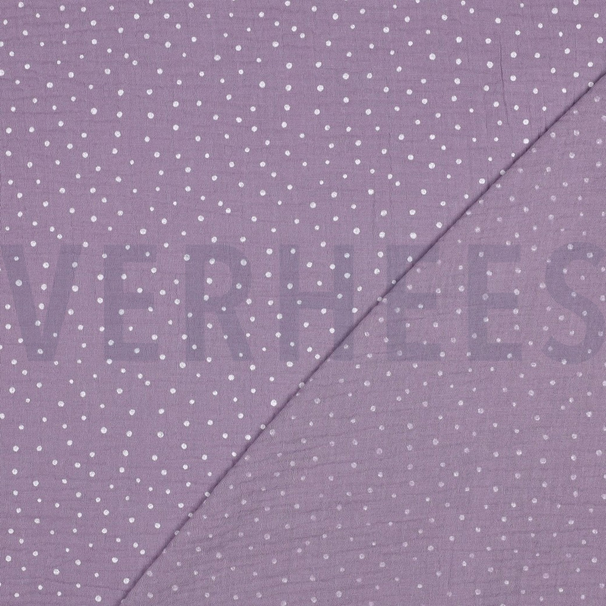 DOUBLE GAUZE LITTLE DOTS OLD MAUVE (high resolution) #4