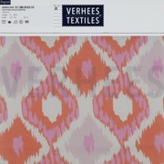COTTON VOILE DIGITAL IKAT PINK ORANGE (thumbnail) #4