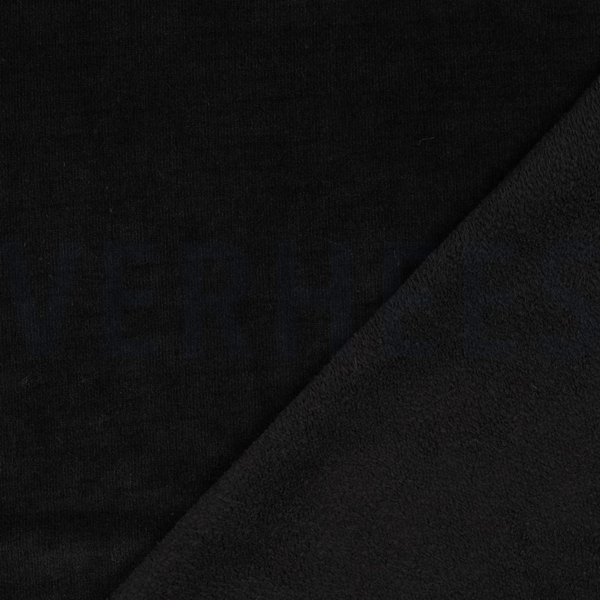DOUBLE SIDED KNITTED VELOURS SHERPA BLACK (high resolution) #4