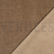 DOUBLE SIDED KNITTED VELOURS SHERPA TAUPE (thumbnail) #4