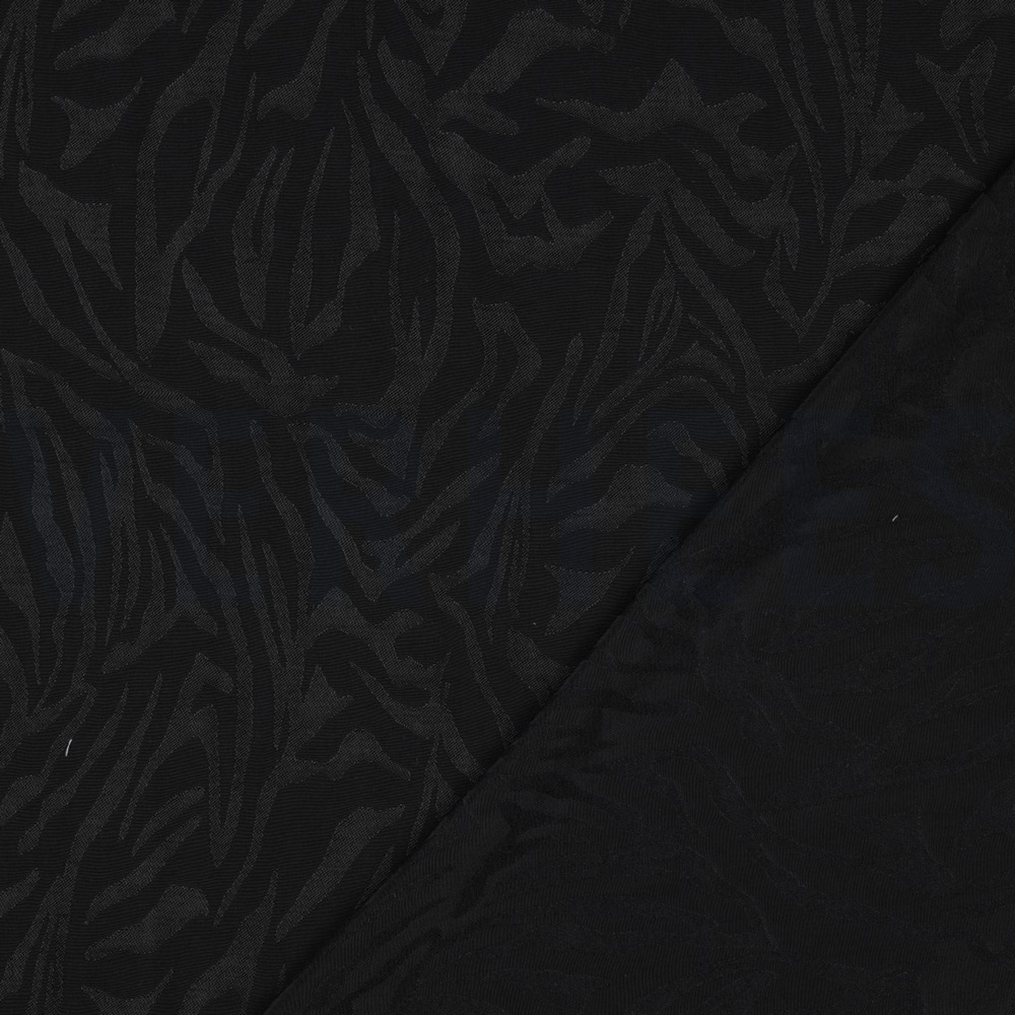 VISCOSE JACQUARD ANIMAL SKIN BLACK (high resolution) #4
