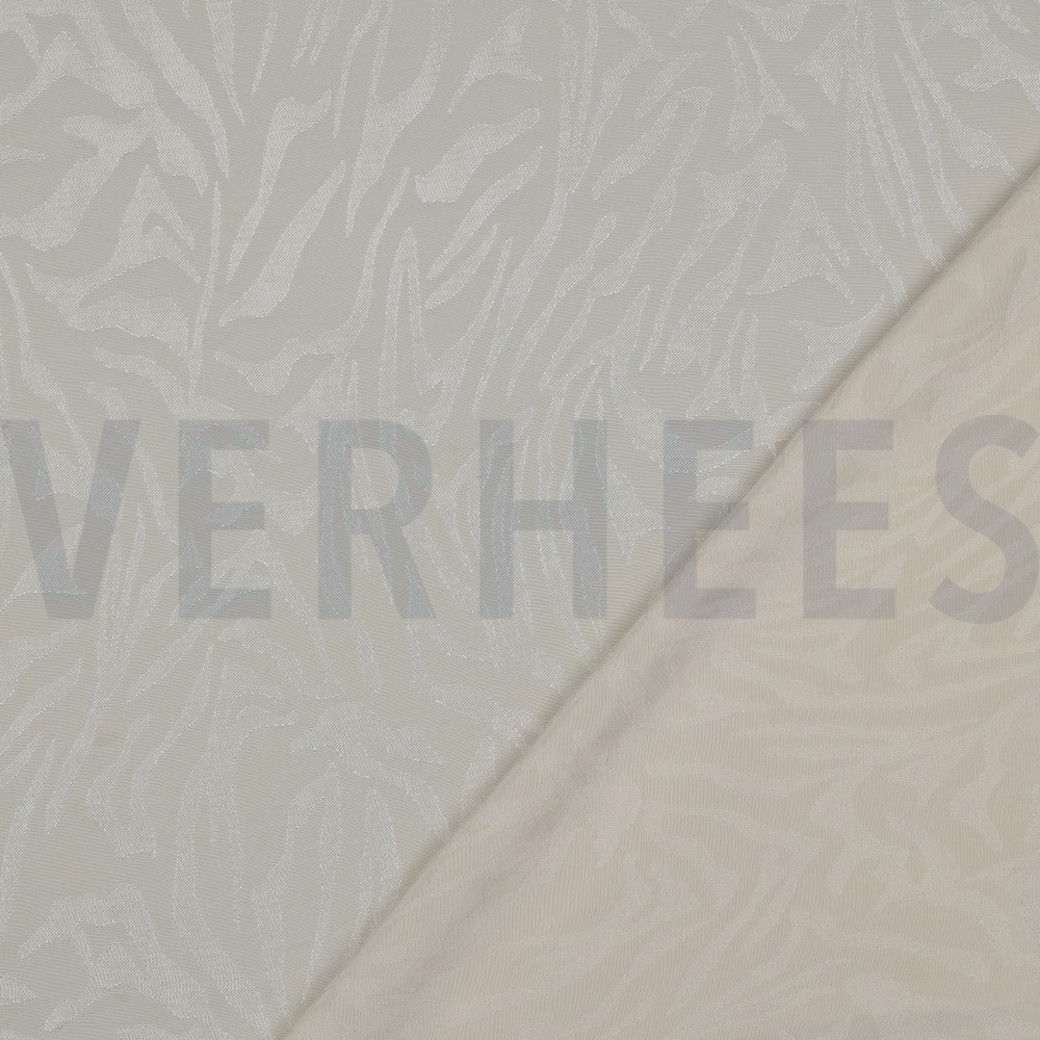 VISCOSE JACQUARD ANIMAL SKIN ECRU #4