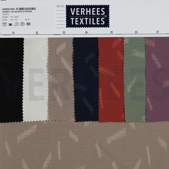 DOBBY JACQUARD STRIPES ECRU #7