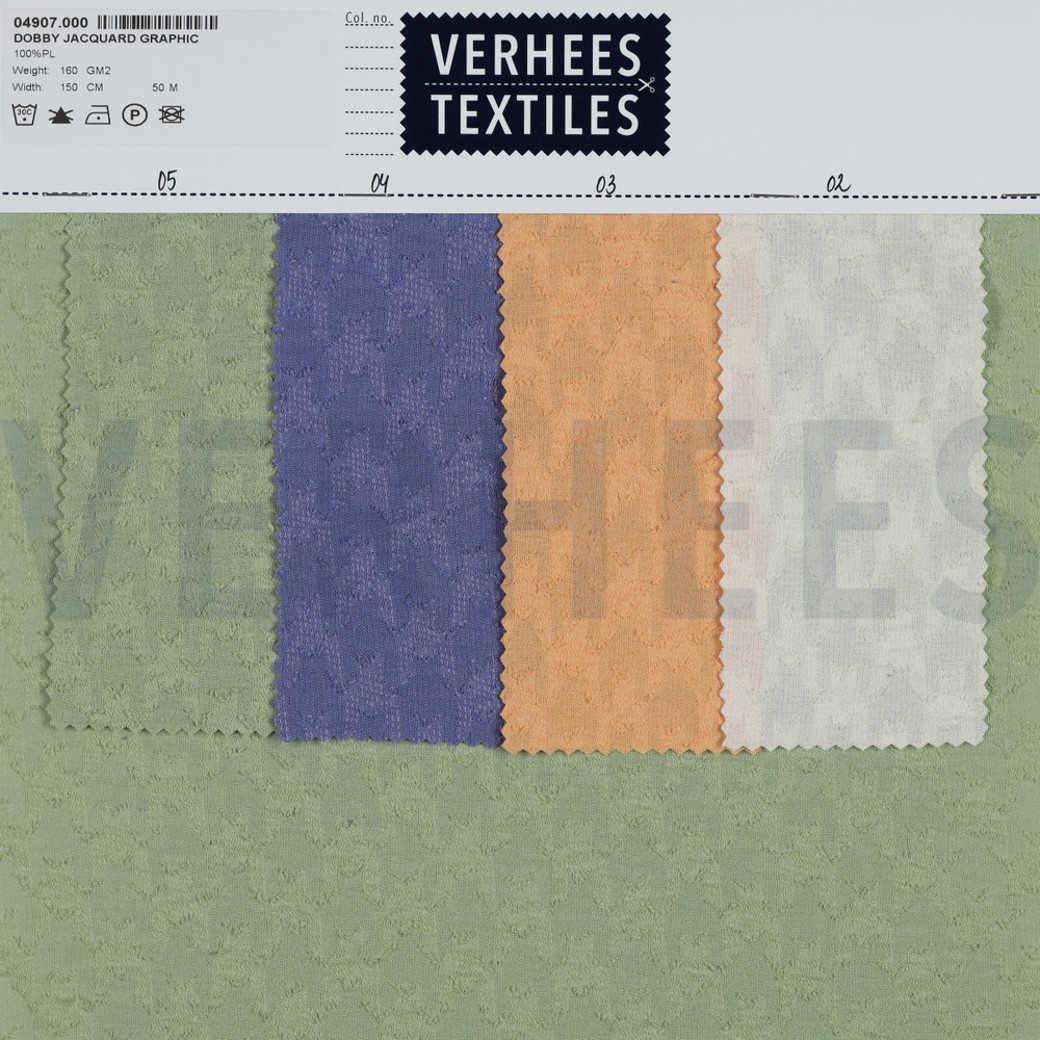 DOBBY JACQUARD GRAPHIC LIGHT APRICOT #4