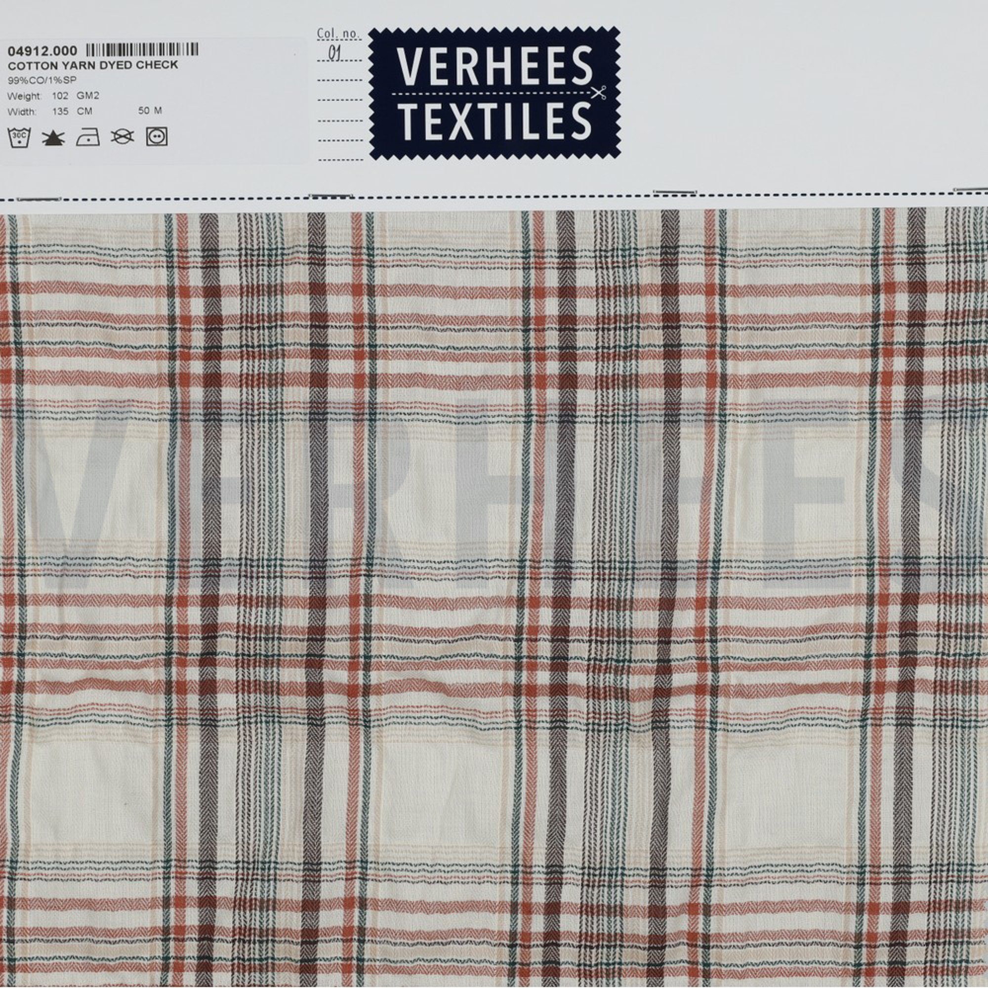 COTTON YARN DYED CHECK SAND (high resolution) #4
