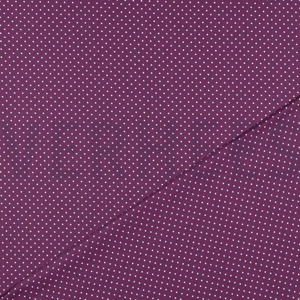 POPLIN PETIT DOTS PURPLE #4