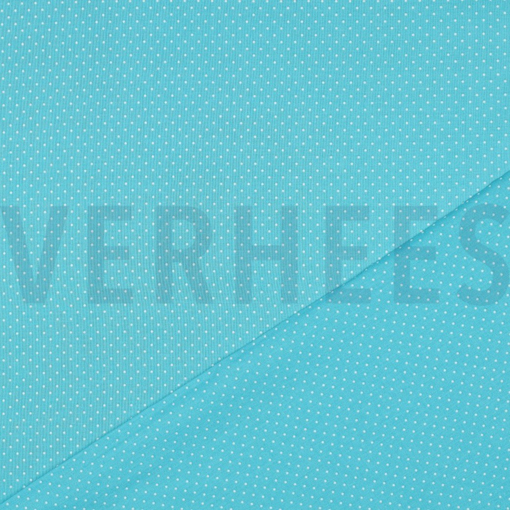 POPLIN PETIT DOTS TURQUOISE #4