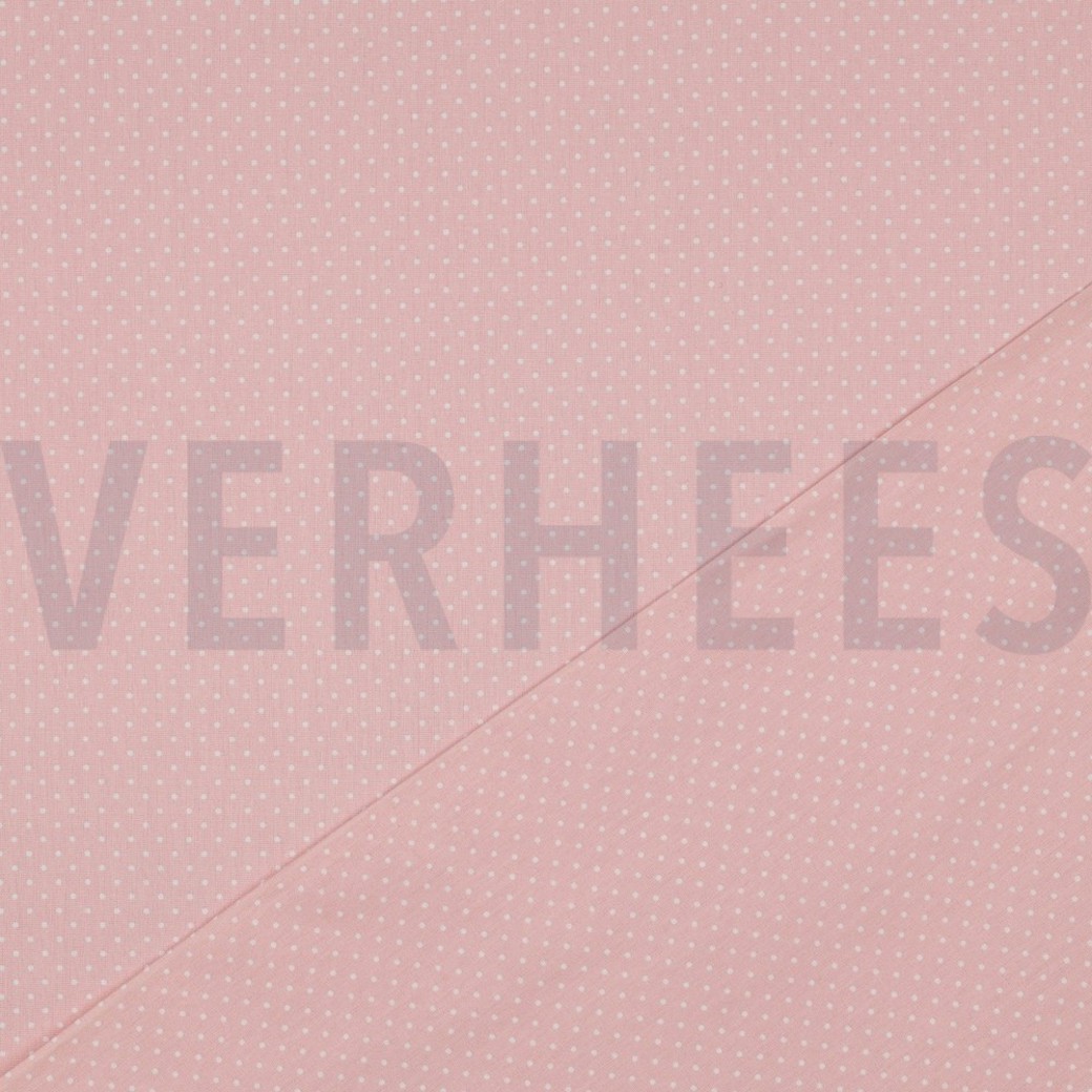 POPLIN PETIT DOTS OLD ROSE #4