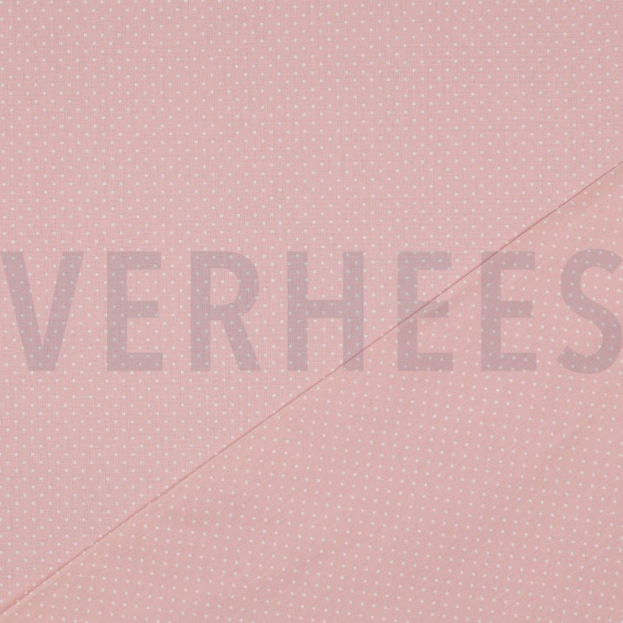 POPLIN PETIT DOTS OLD ROSE (high resolution) #4