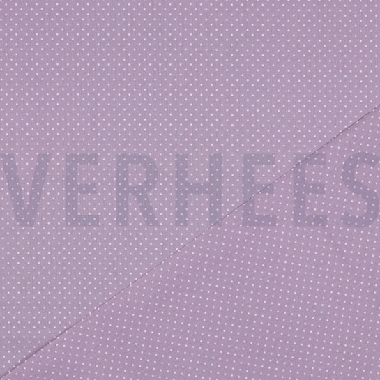 BAUMWOLLE POPELINE KLEINE PUNKTE LILA #7