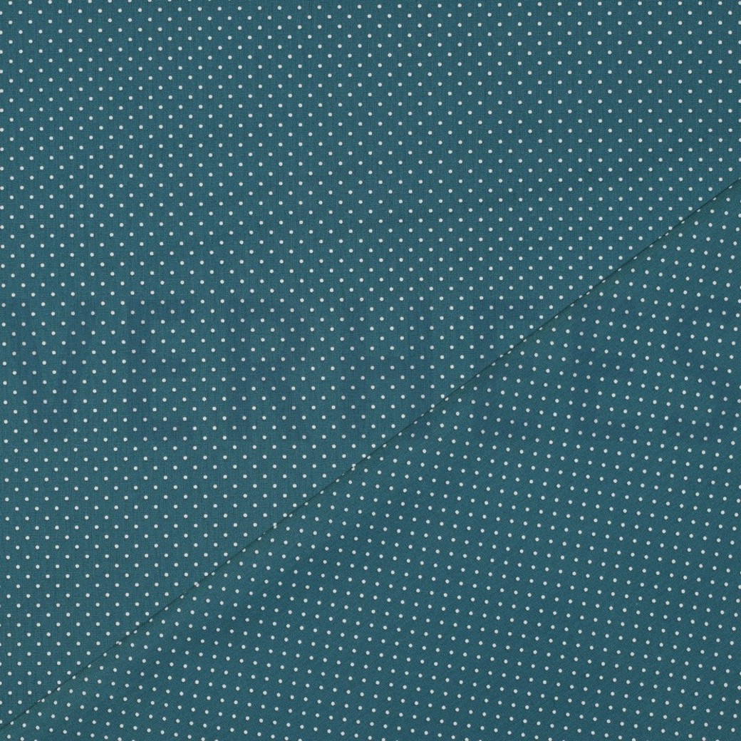 POPLIN PETIT DOTS PETROL #4