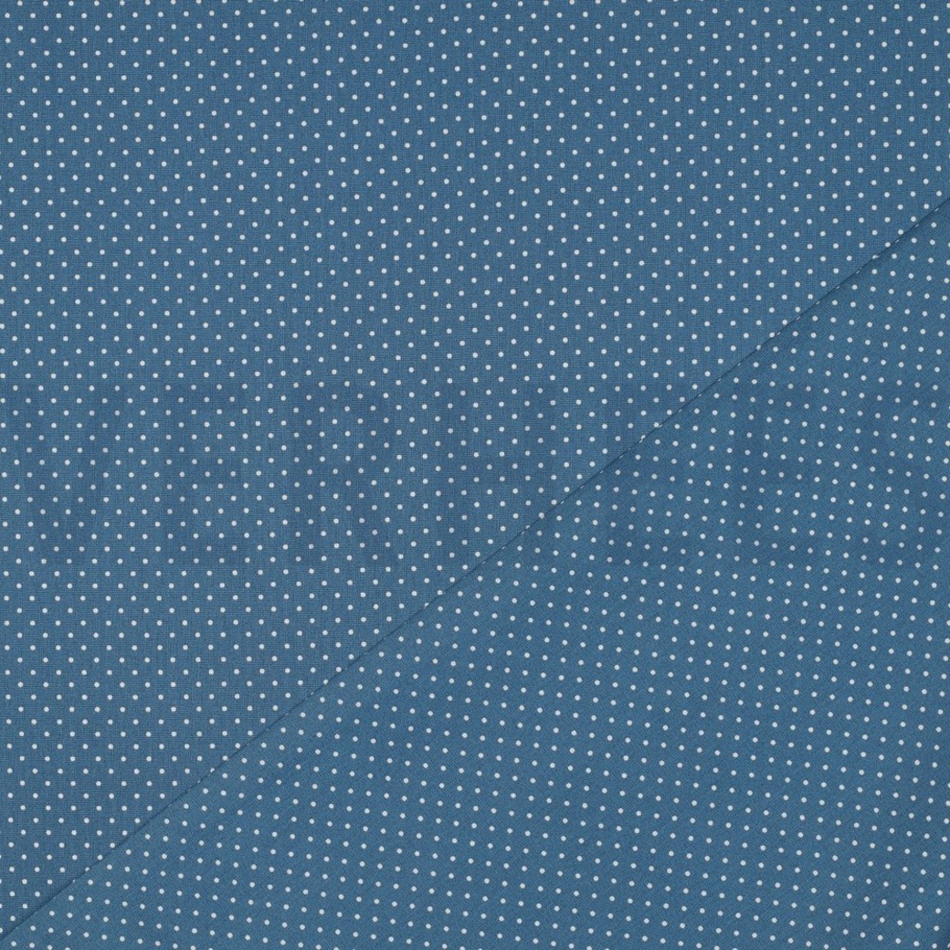 POPLIN PETIT DOTS BLUE #4