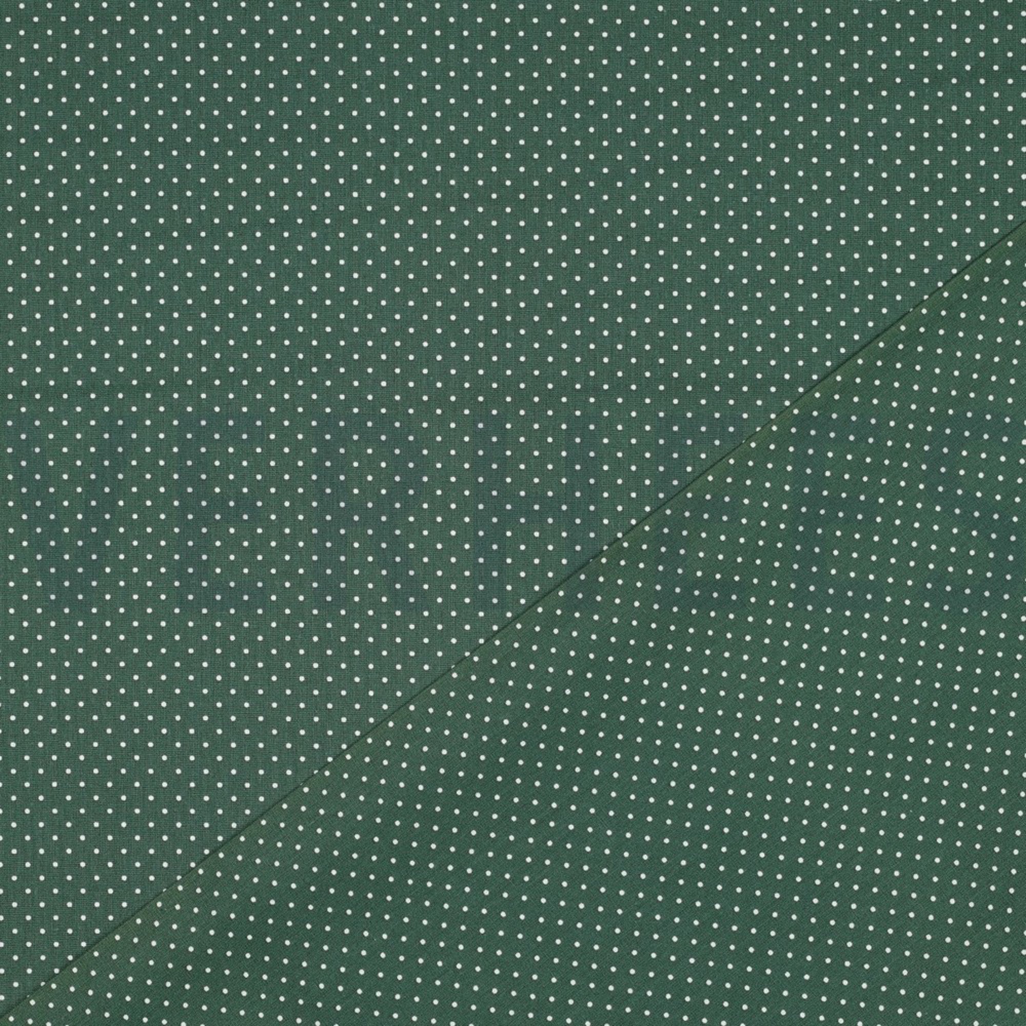 POPLIN PETIT DOTS DARK GREEN (high resolution) #4