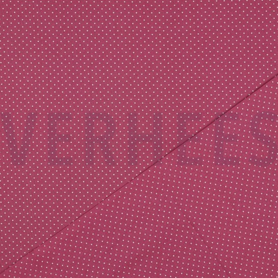 BAUMWOLLE POPELINE KLEINE PUNKTE MAUVE #7