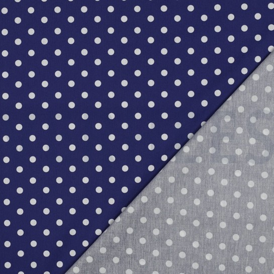 POPLIN DOTS COBALT #7