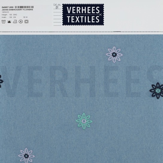 JEANS EMBROIDERY FLOWERS JEANS #7