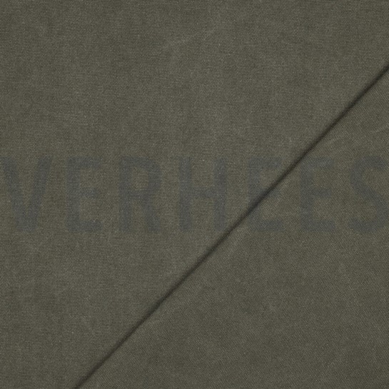 TOILE CANVAS STONEWASHED VERT ARMÉE #7