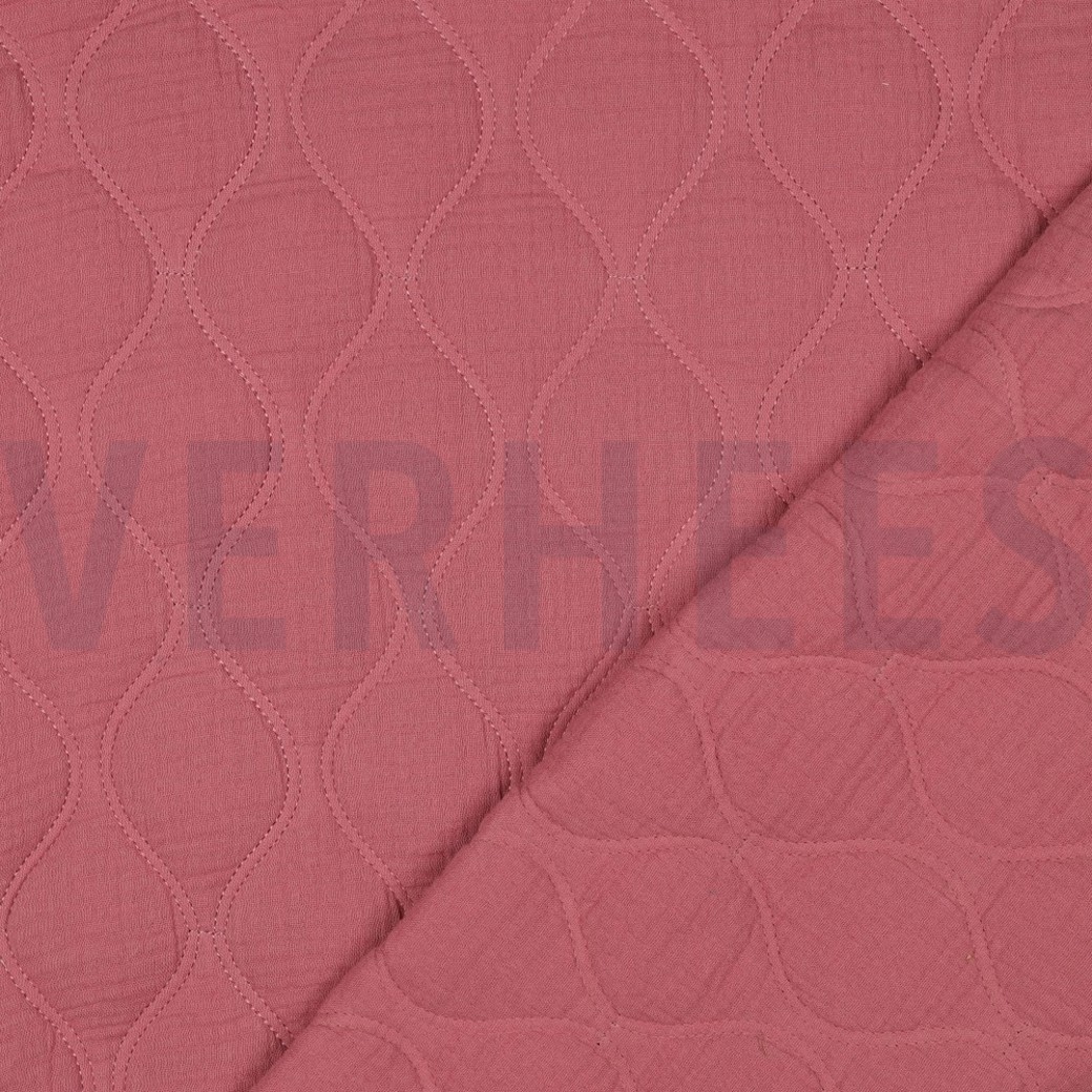 DOUBLE GAUZE QUILT MAUVE #4