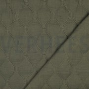 DOUBLE GAUZE QUILT DARK MOSS GREEN (thumbnail) #4