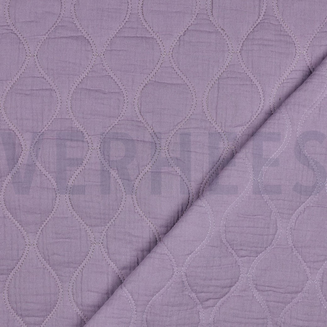 DOUBLE GAUZE QUILT LILAC #4
