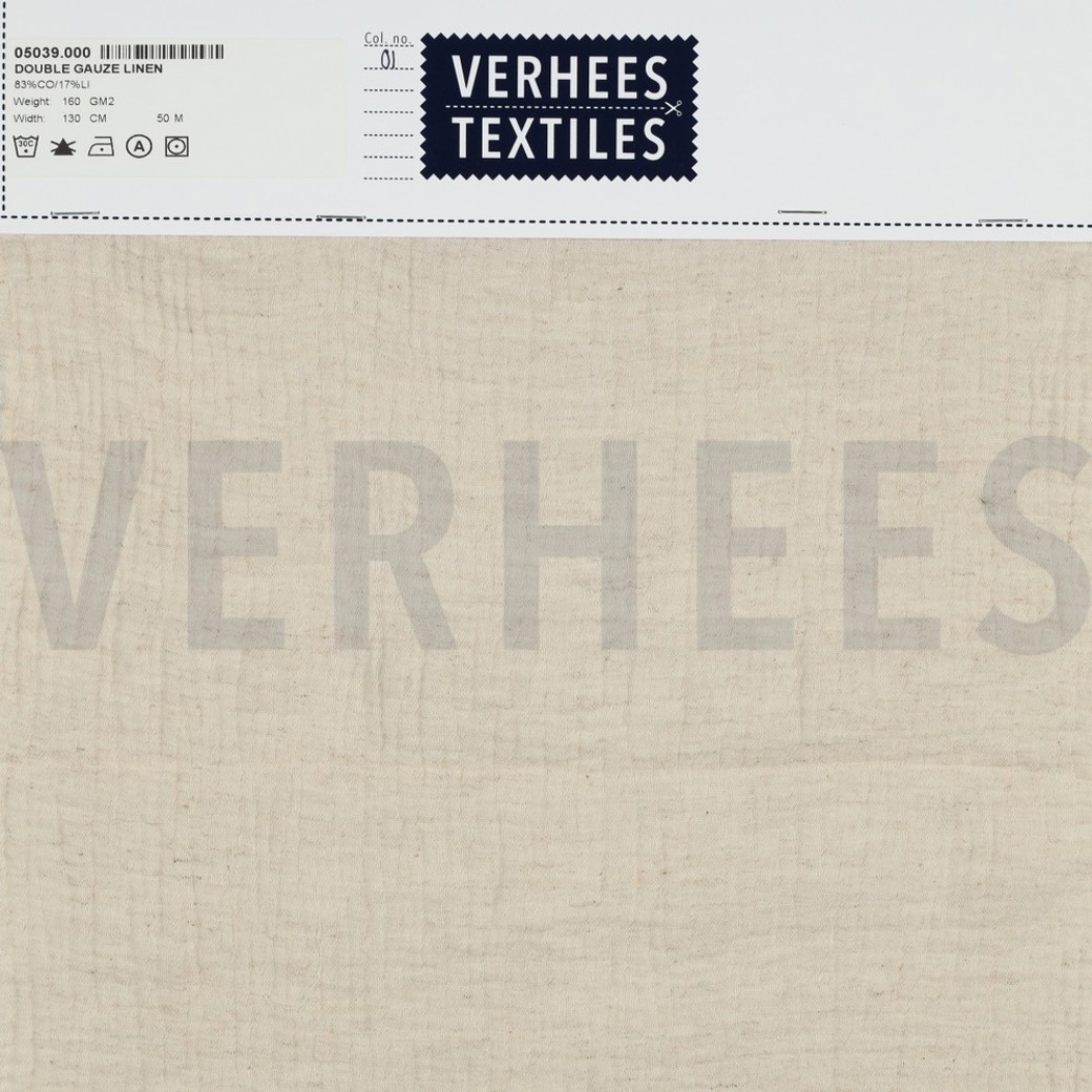 DOUBLE GAUZE LINEN NATURAL #4