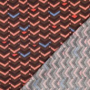 COTTON SATIN GEOMETRIC TAUPE (thumbnail) #4