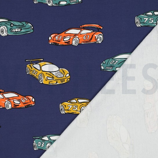 FRENCH TERRY RACECARS NAVY #7