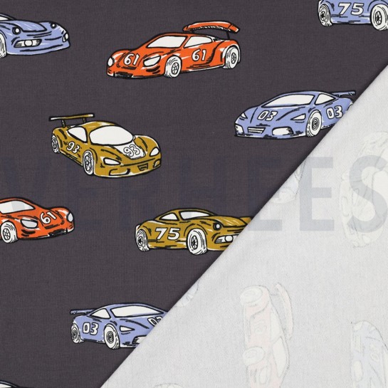 FRENCH TERRY RACECARS GREY #7