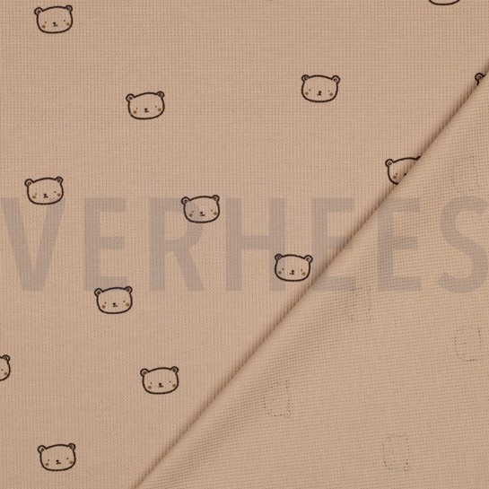 WAFELJERSEY BEREN CAMEL #7