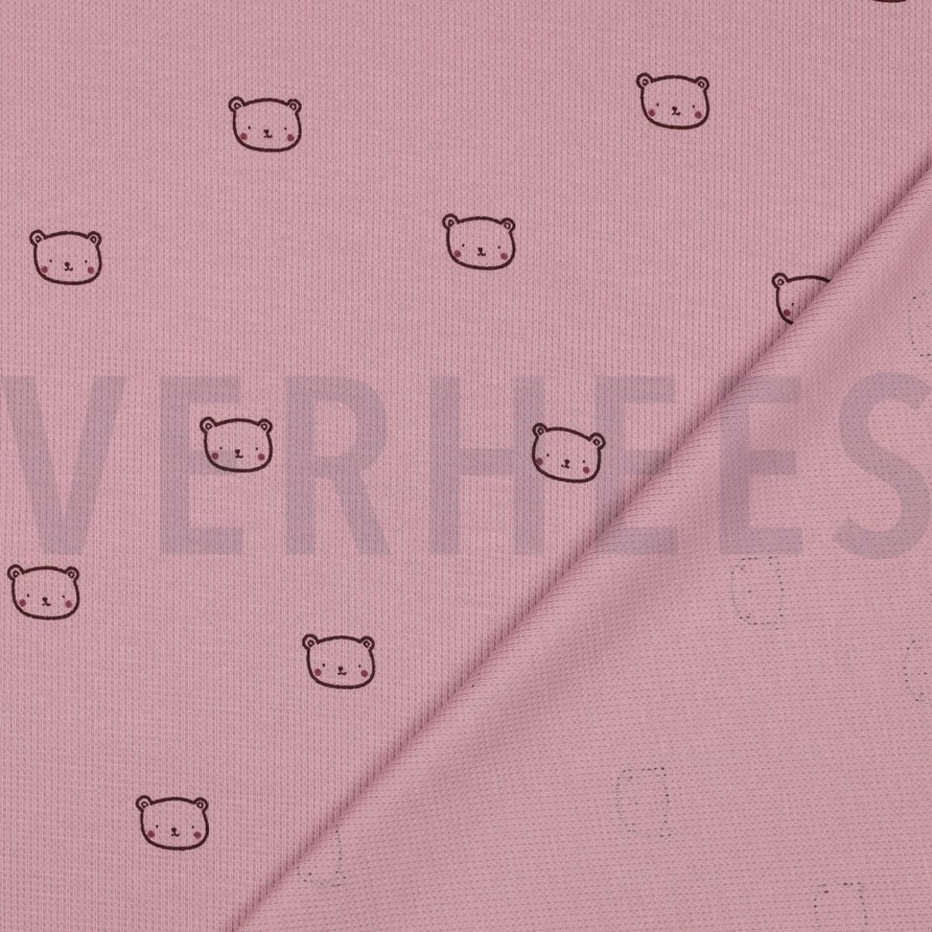 WAFFLE JERSEY BEARS MAUVE #4