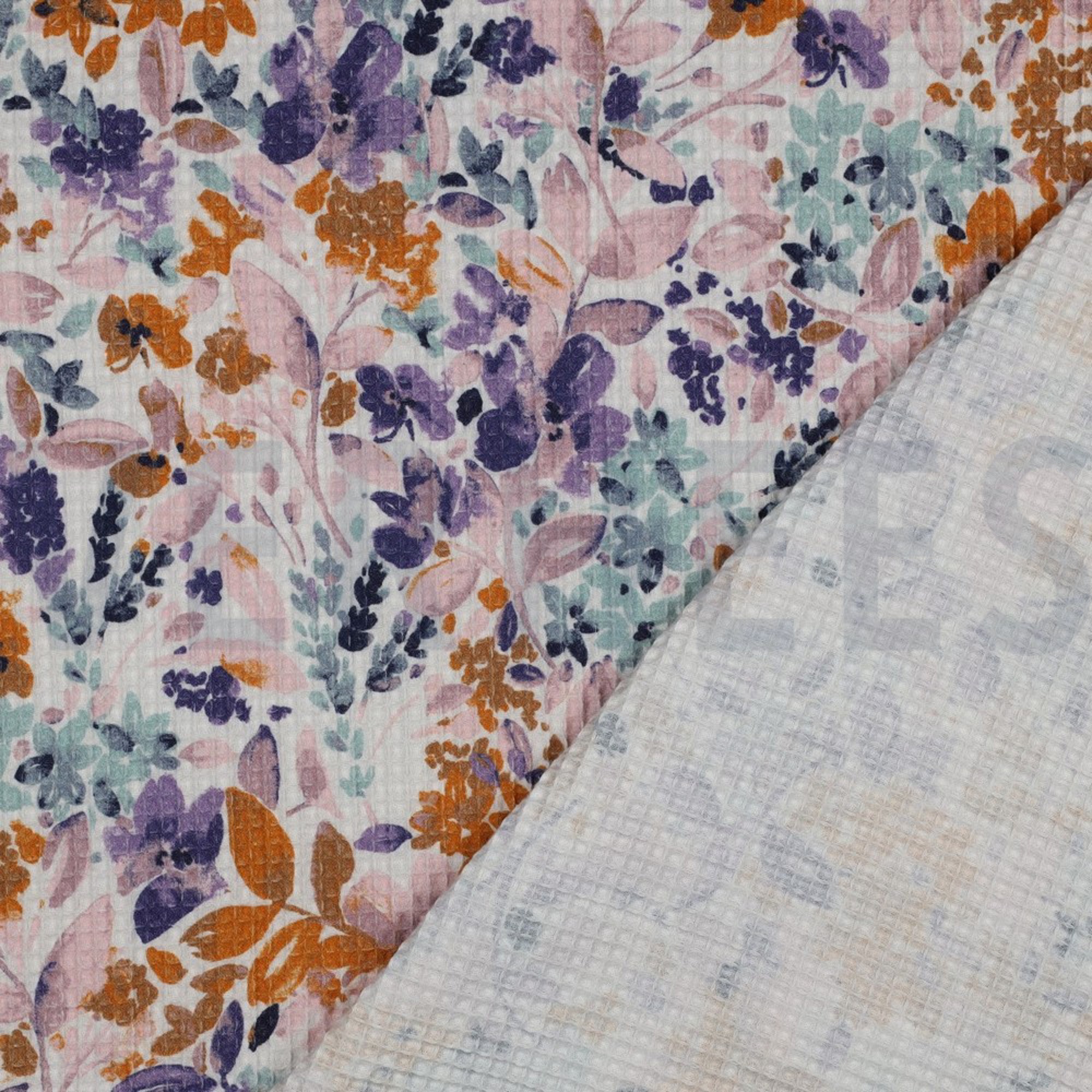WAFFLE DIGITAL FLOWERS WHITE (high resolution) #4