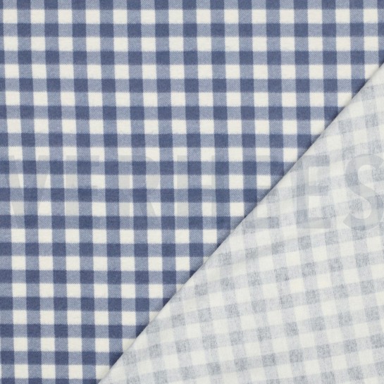 FLANELL KAROS BLAU #7