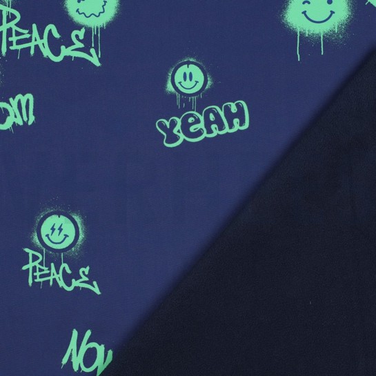 SOFTSHELL DIGITAL GRAFFITI MARINEBLAU #7