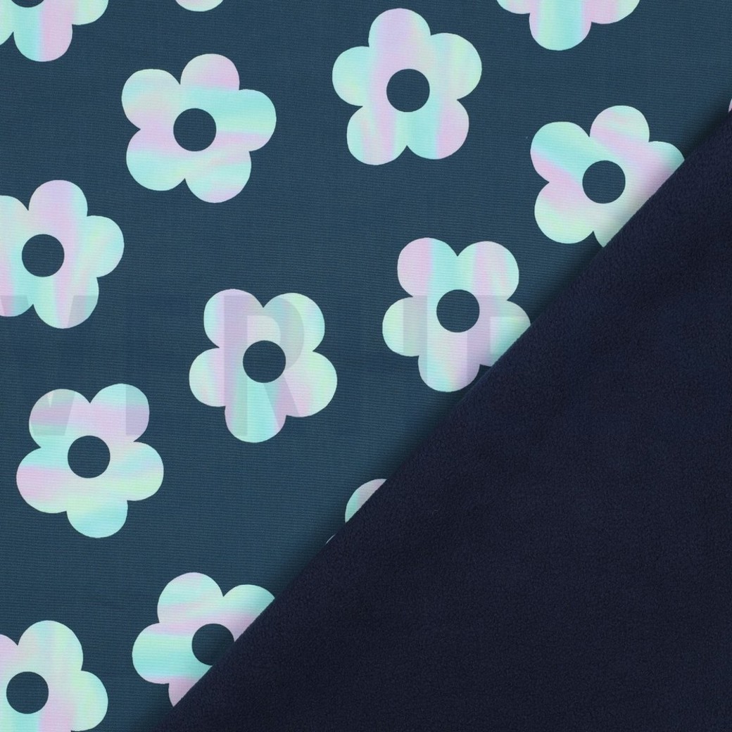 SOFTSHELL DIGITAL FLOWERS DARK PETROL #4