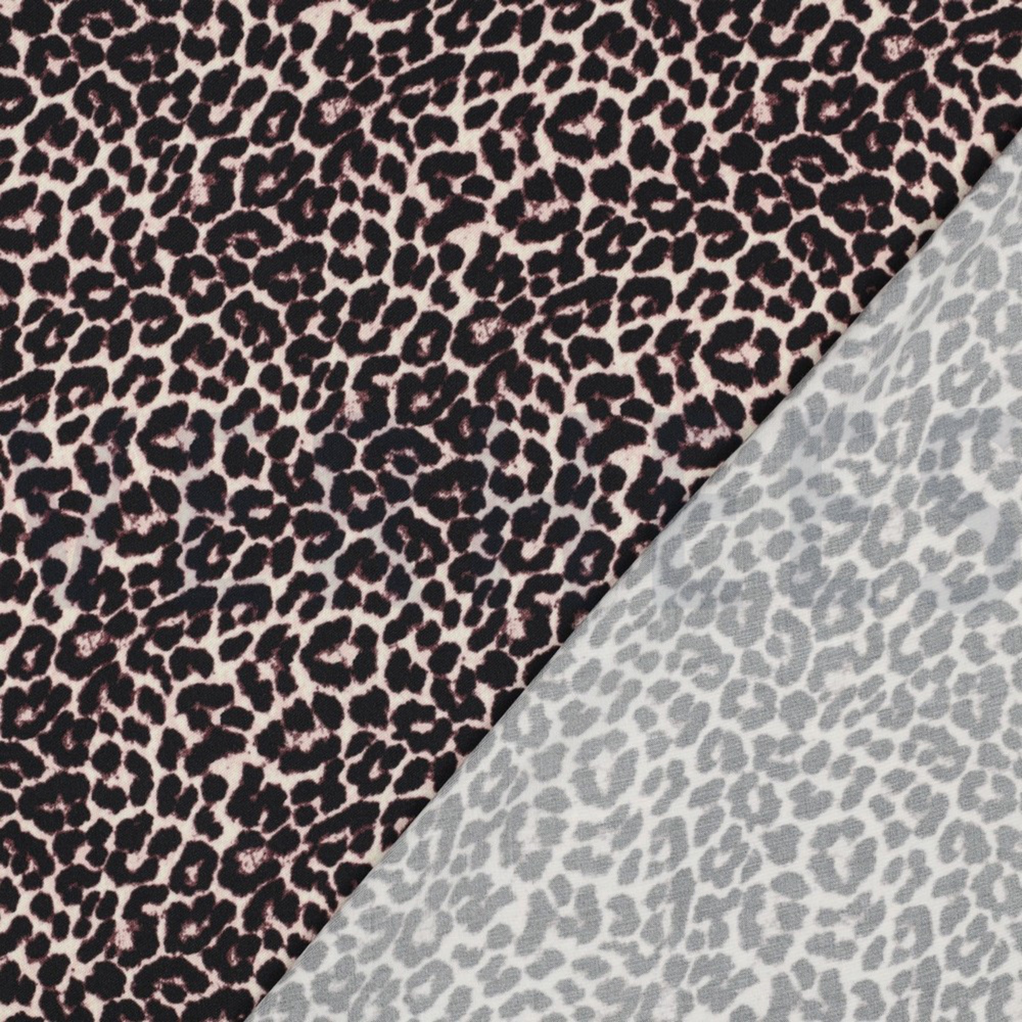 VISCOSE SATIN DIGITAL ANIMAL SKIN BLACK (high resolution) #4