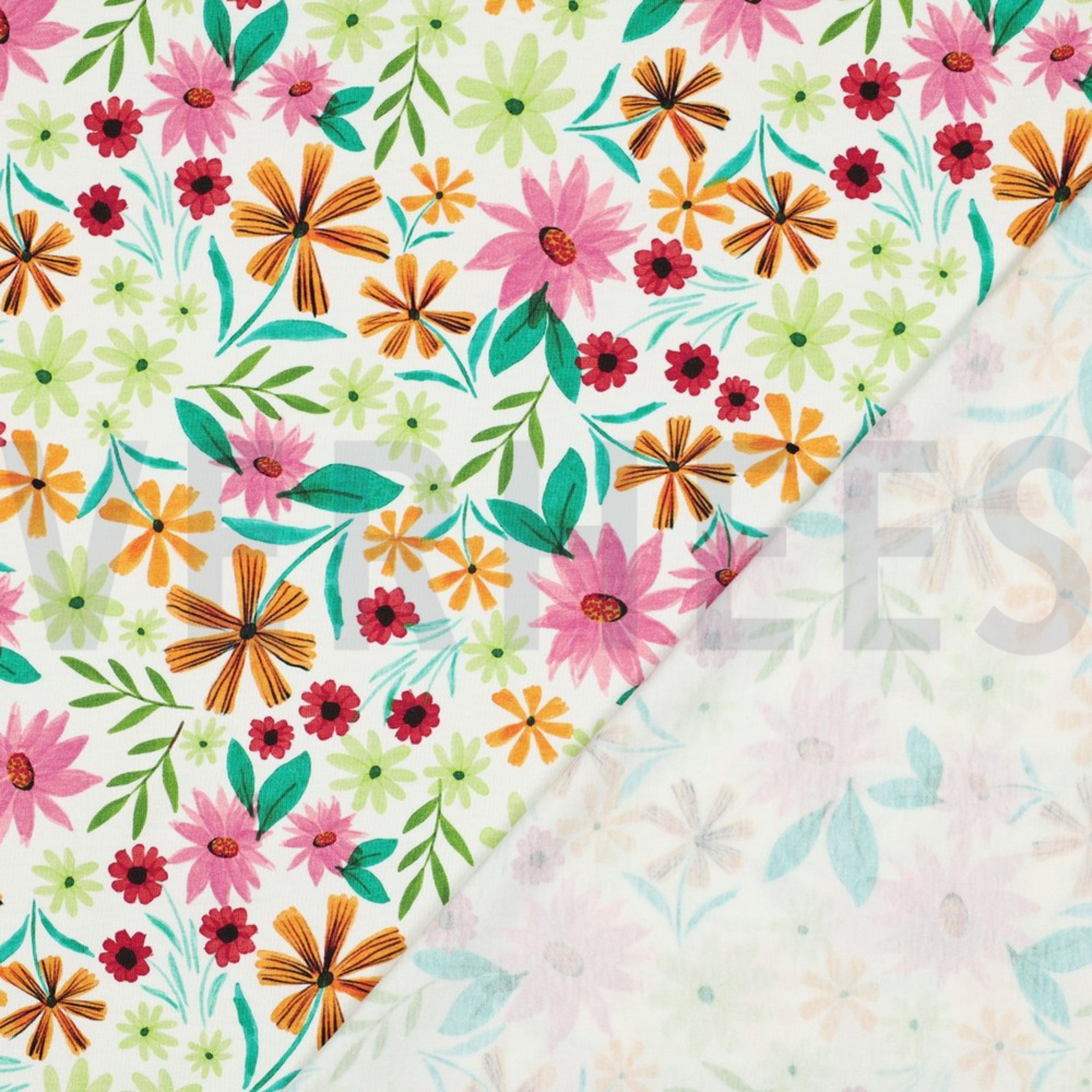 JERSEY DIGITAL FLOWERS WHITE (high resolution) #4