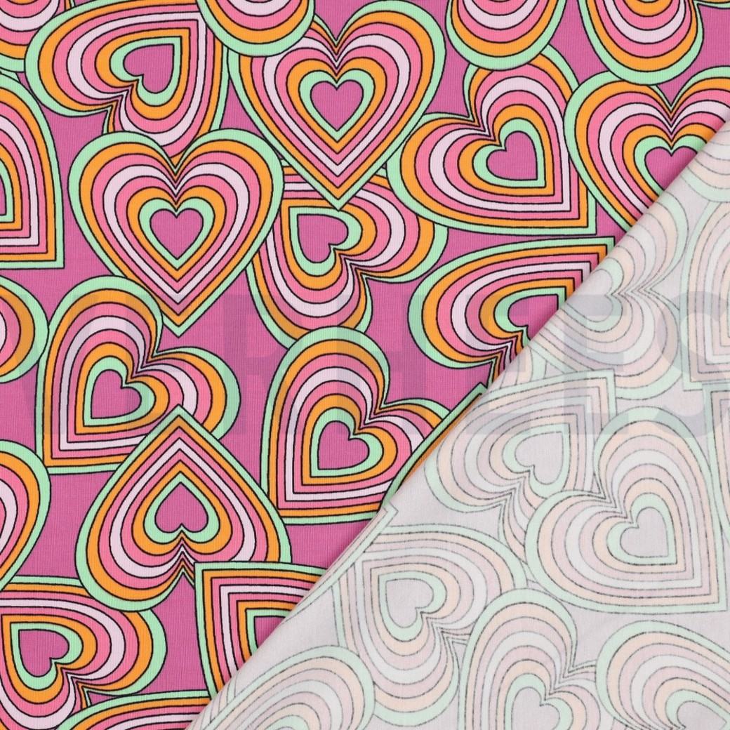 JERSEY HEARTS MAUVE #4