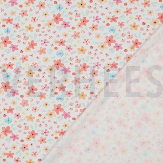 JERSEY GOTS DIGITAL BLUMEN WEISS #7