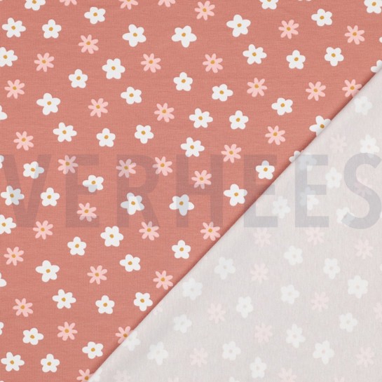 JERSEY GOTS ENTEN UND BLUMEN ROSA #7