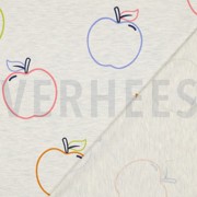 JERSEY MELANGE APPLES ECRU (thumbnail) #4