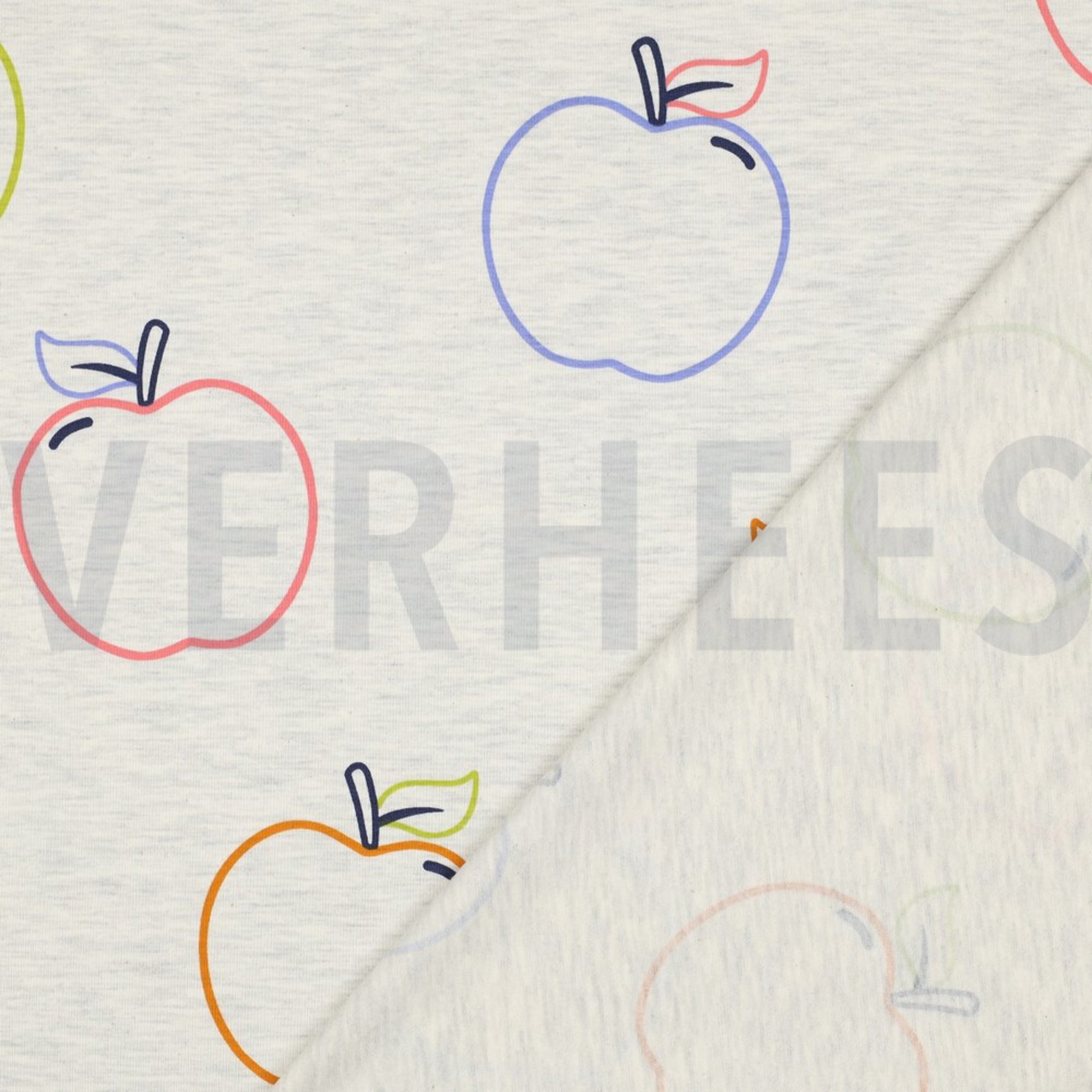 JERSEY MELANGE APPLES ECRU (high resolution) #4