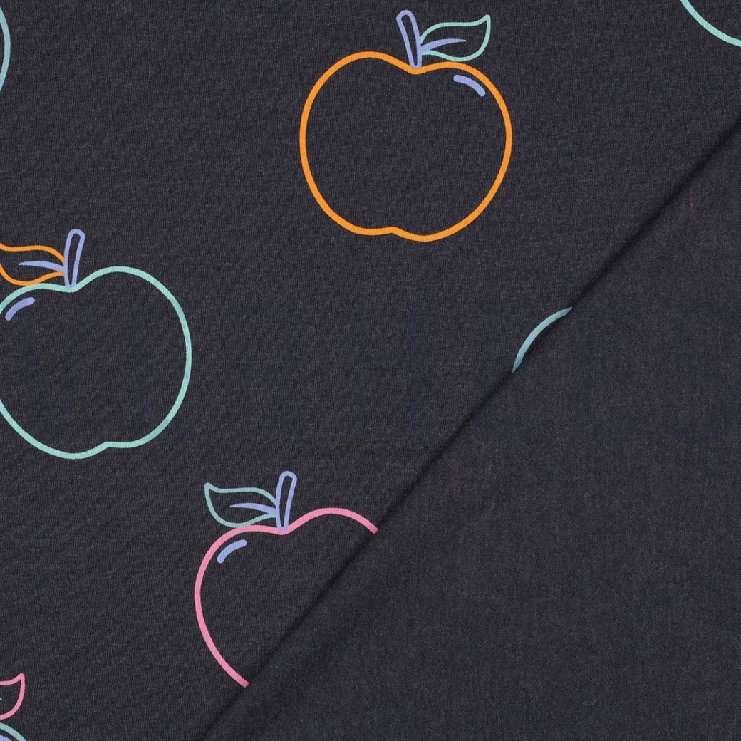 JERSEY MELANGE APPLES ANTHRACITE #4