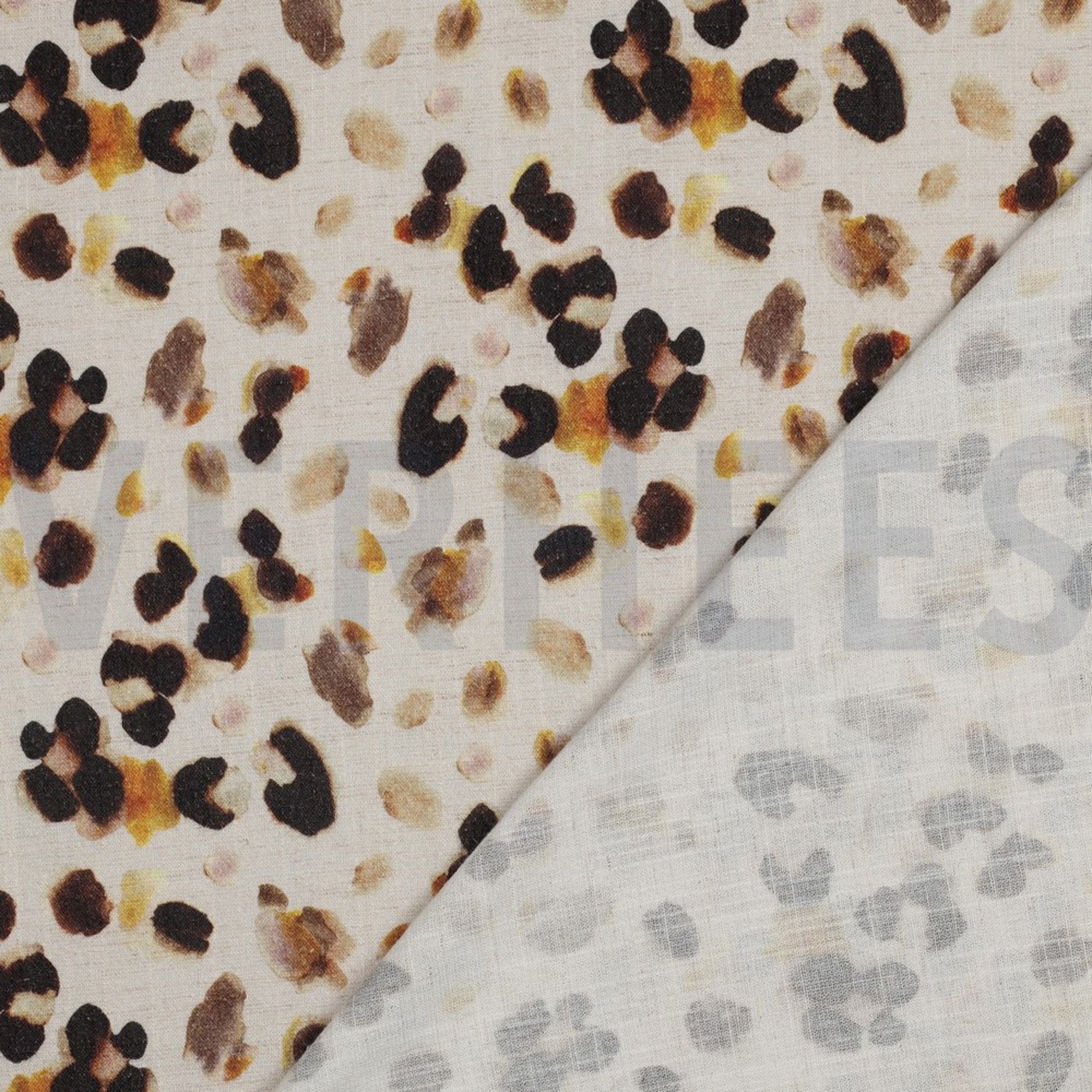 LINEN VISCOSE CRÊPE DIGITAL ANIMAL SKIN SAND (high resolution) #4