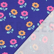 JERSEY NEON FLOWERS COBALT (thumbnail) #4