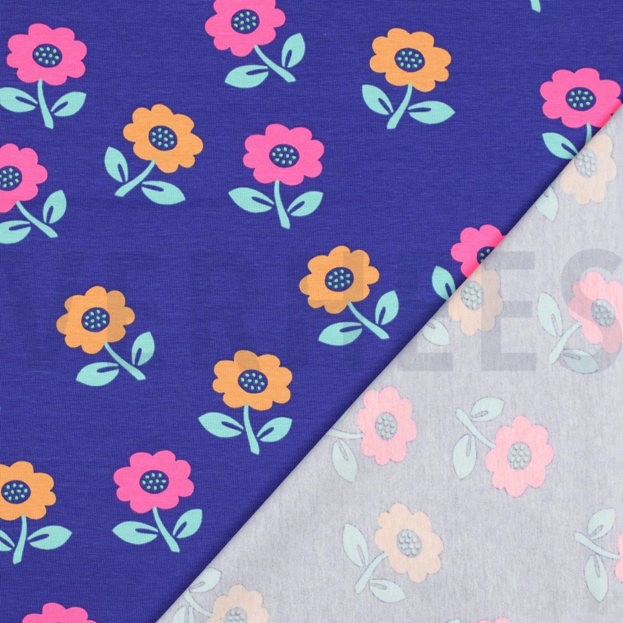 JERSEY NEON FLOWERS COBALT (high resolution) #4