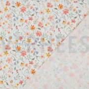 DOUBLE GAUZE DIGITAL FLOWERS WHITE (thumbnail) #4