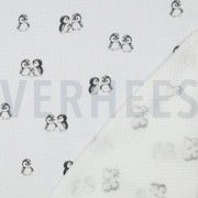 DOUBLE GAUZE GOTS DIGITAL ANIMALS WHITE (thumbnail) #4