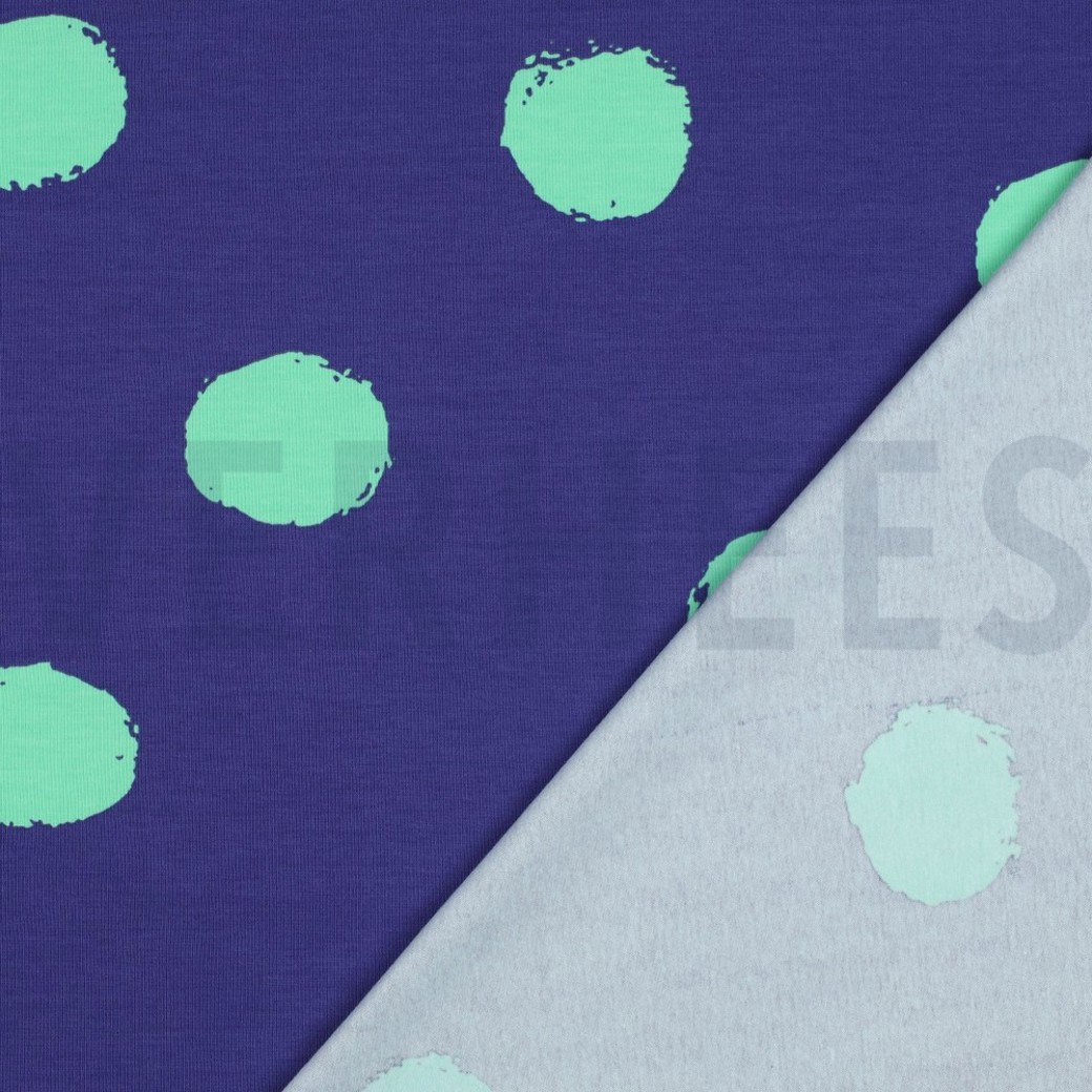 JERSEY BIG DOTS COBALT #4